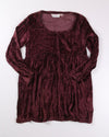 Maroon Passports Babydoll Dress, S