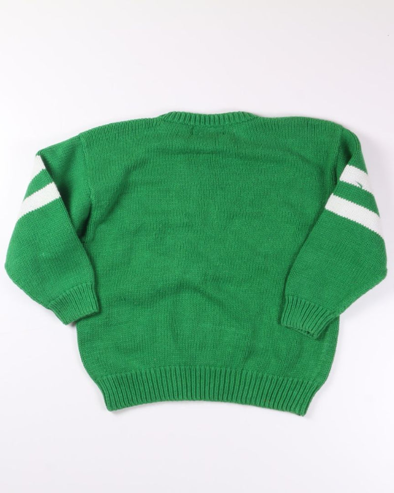 Green MSU Varsity Sweater, S