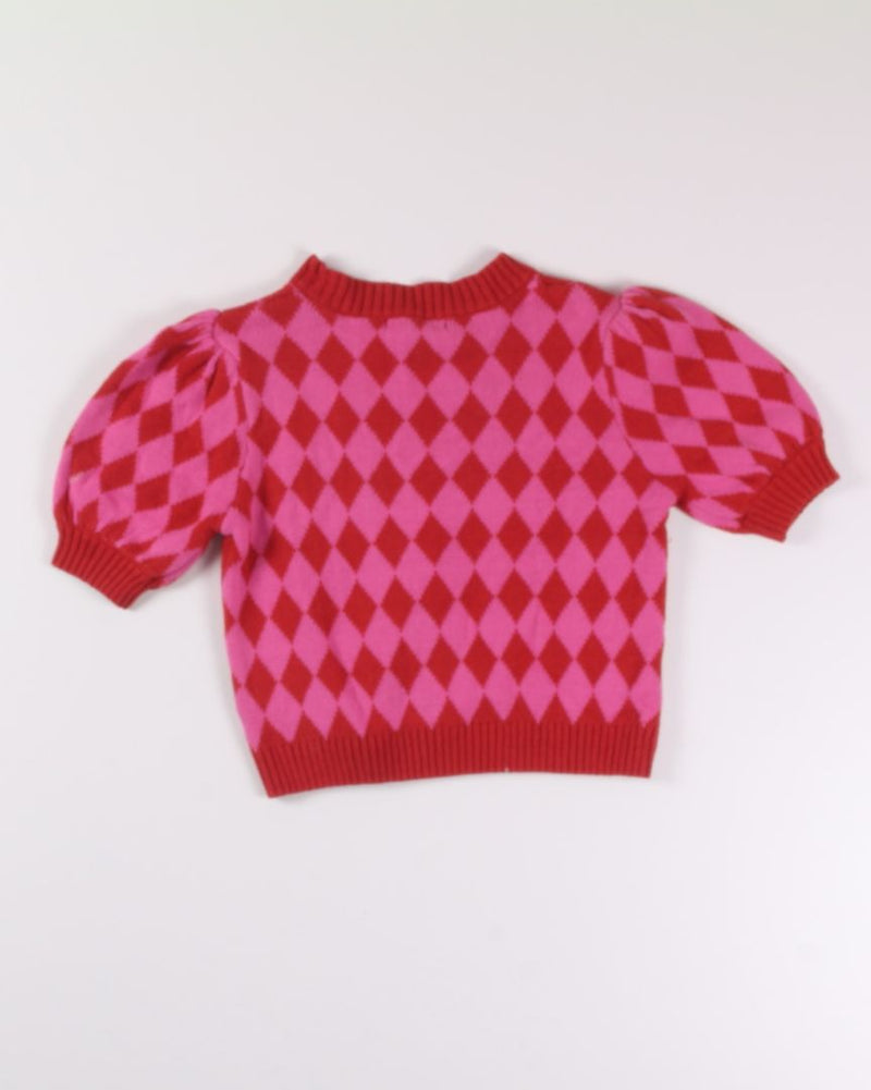 Red/Pink Forever21 Knit Tee, S