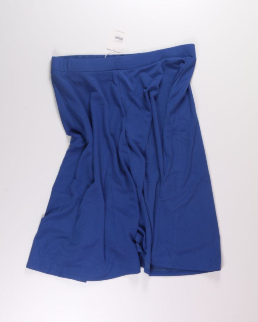 Blue White Mark Midi Skirt, 3X