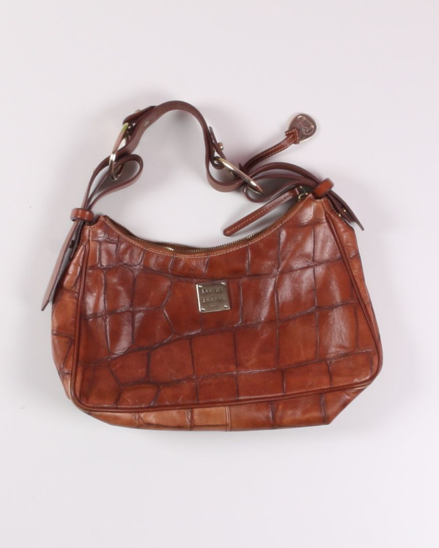 Brown Vintage Dooney & Bourke Leather Handbag