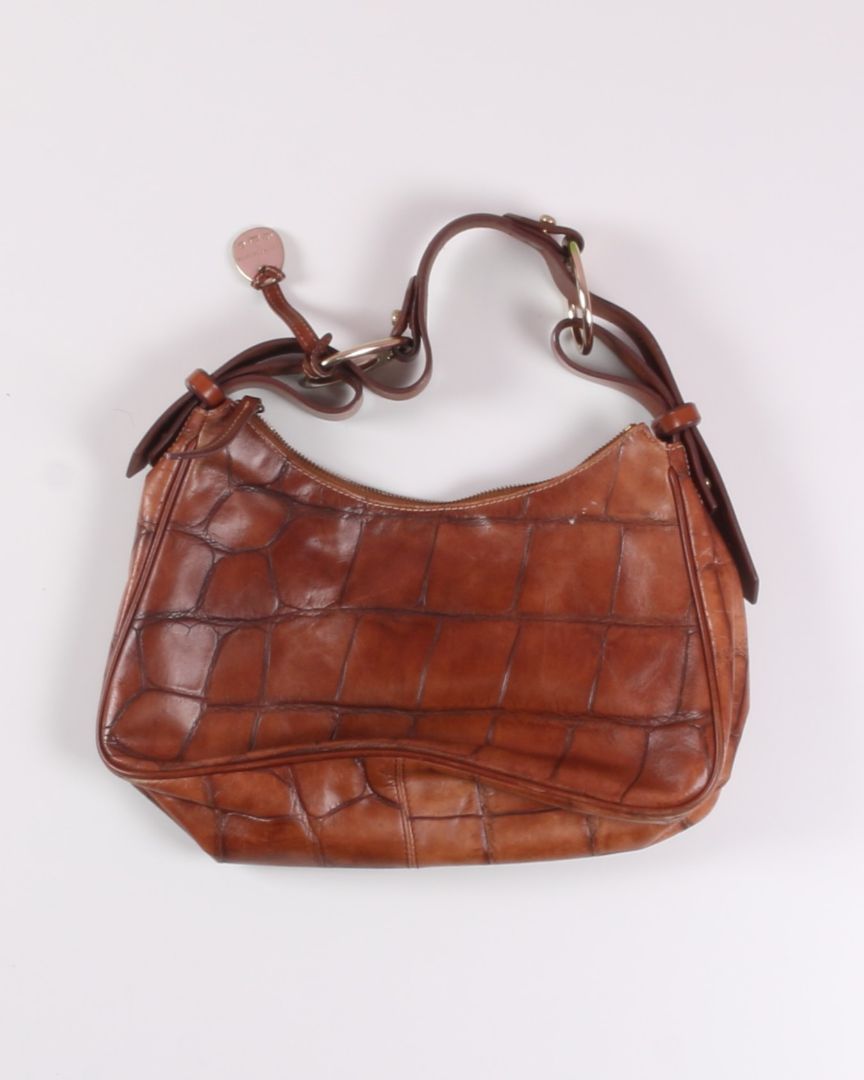 Brown Vintage Dooney & Bourke Leather Handbag