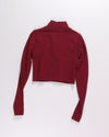 Red No Boundaries Cropped Long Sleeve, XS