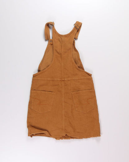 Mustard American Eagle Pinafore Dress, XS