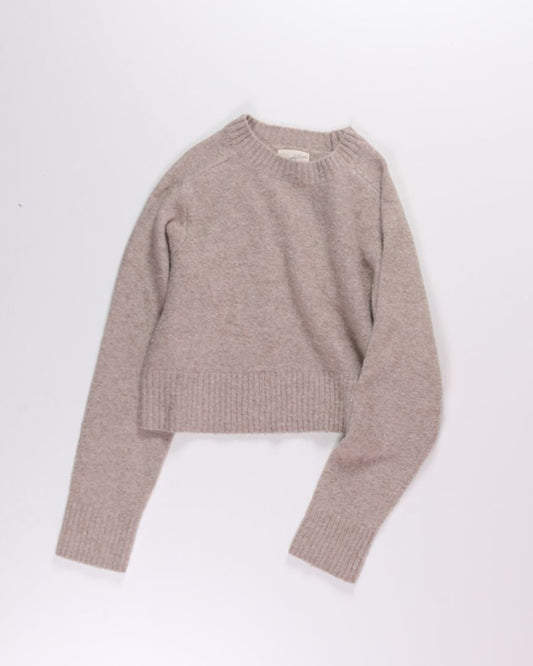 Tan Universal Thread Cropped Sweater, M