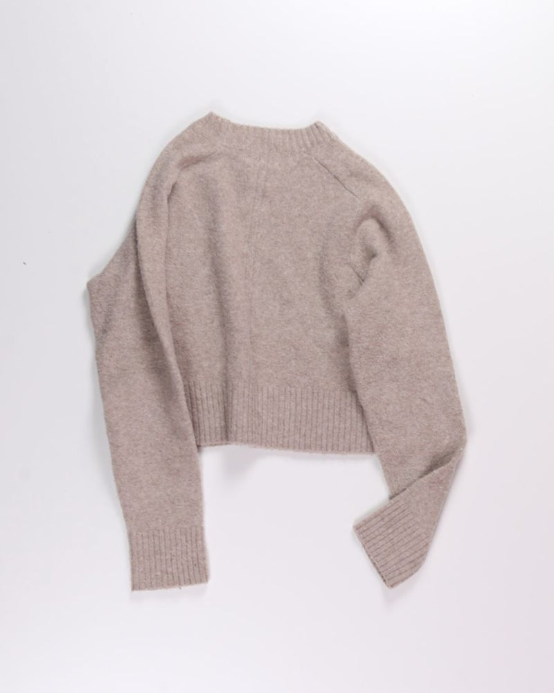 Tan Universal Thread Cropped Sweater, M