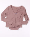 Brown Old Navy Ribbed Long Sleeve, L