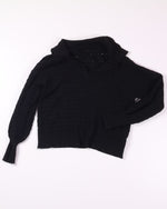 Black  Collard Sweater, S