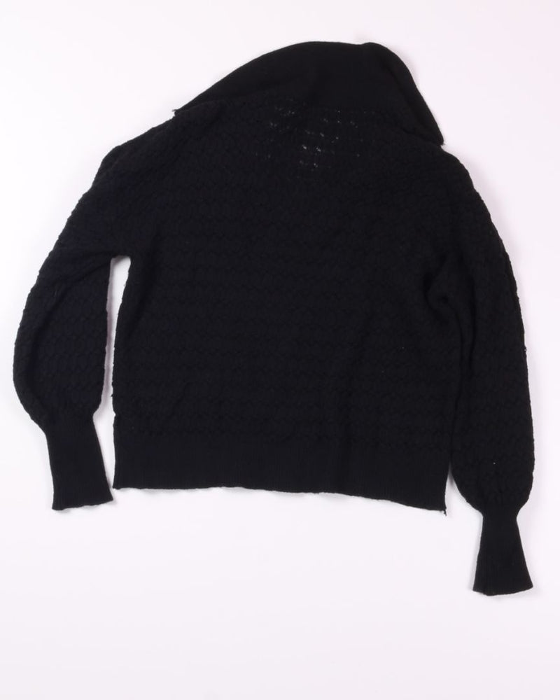 Black  Collard Sweater, S