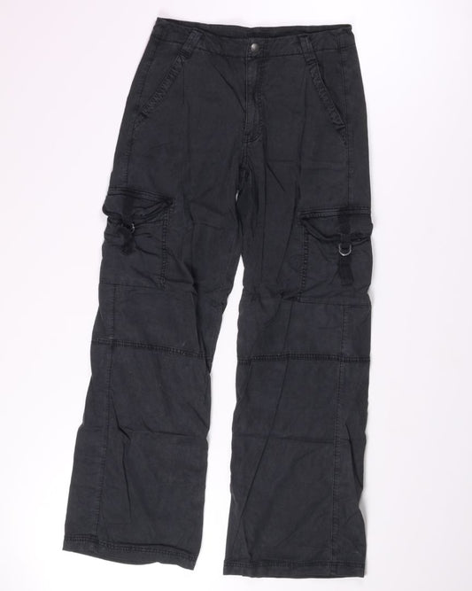 Black American Eagle Cargo Pants, 6