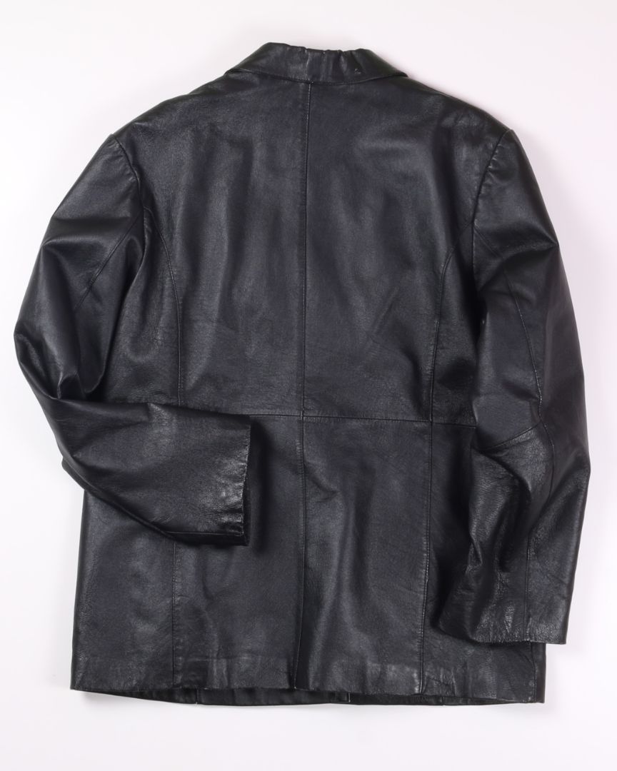 BLack Mirsu Leather Jacket, L