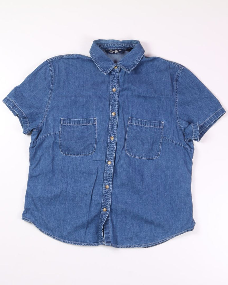 Denim Eddie Bauer Button Down, XXL