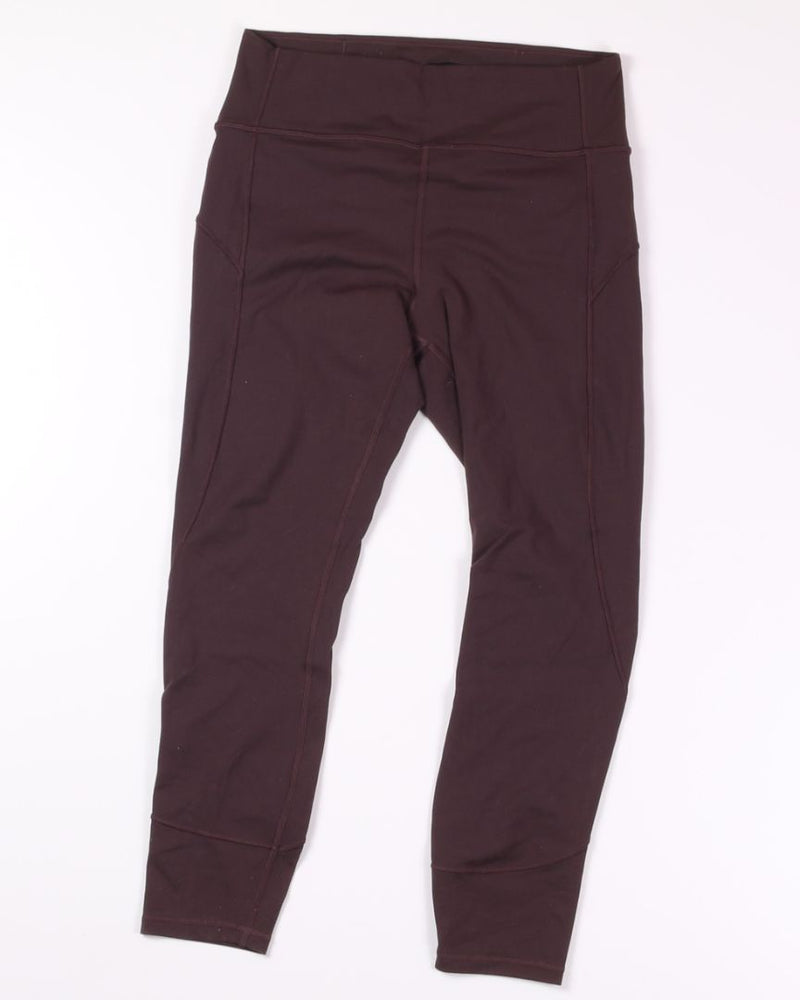 Maroon Lululemon Leggings, 10