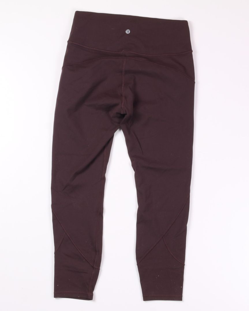 Maroon Lululemon Leggings, 10