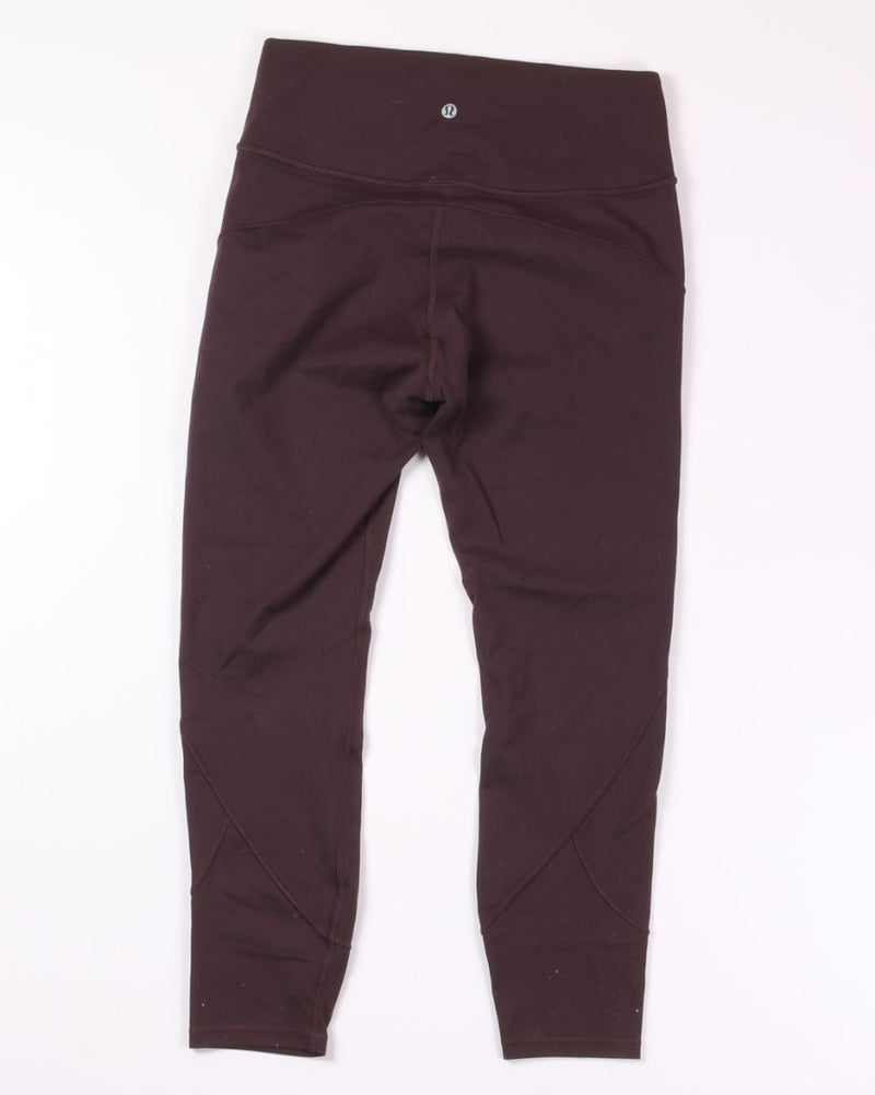 Maroon Lululemon Leggings, 10