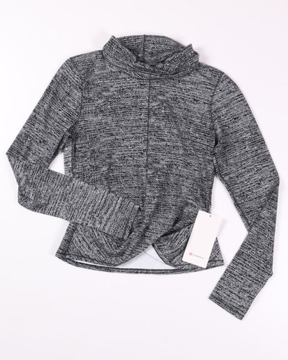 Black/White Lululemon Long Sleeve, 10