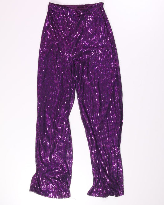 Purple  Flare Pants, M