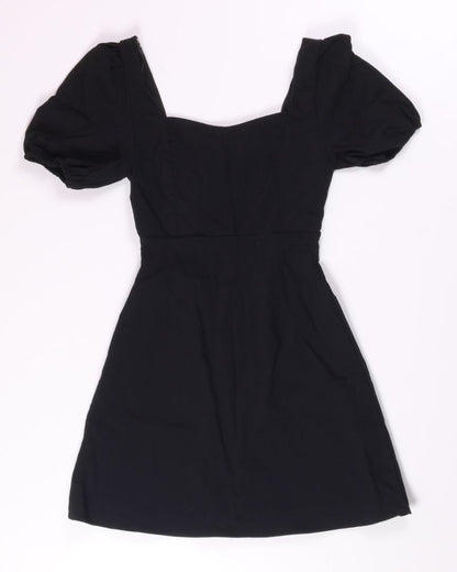 Black Altar'd State Puffed Sleeve Dress, S