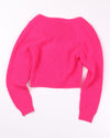 Pink Future Collective Cropped Sweater, S