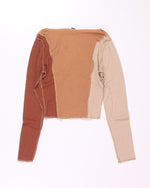 Brown Forever21 Cropped Long Sleeve, S