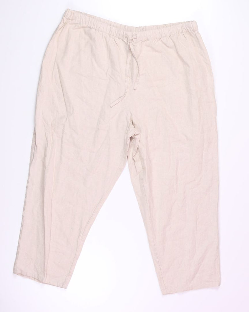 Beige Maggie Barnes Drawstring Pants, 24