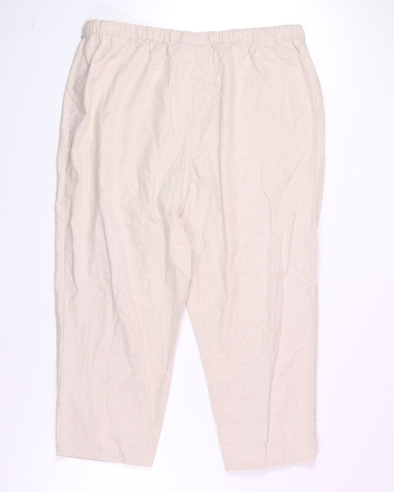 Beige Maggie Barnes Drawstring Pants, 24