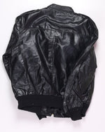 Black Reed Sportswear Leather Jacket, M