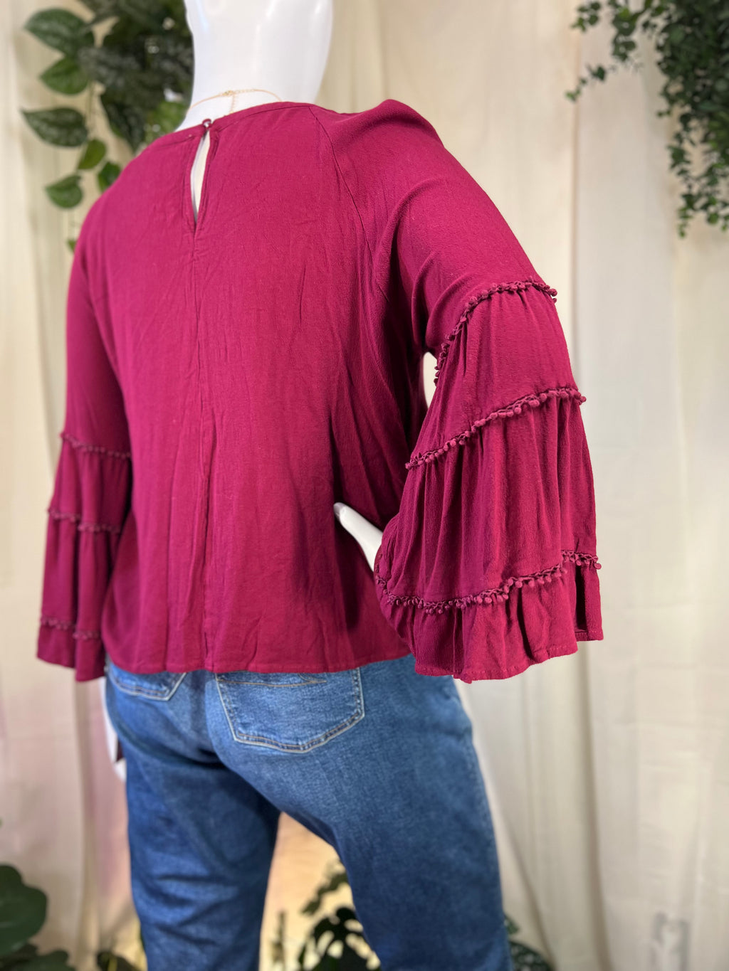 Red A Beautiful Soul Blouse, 1X