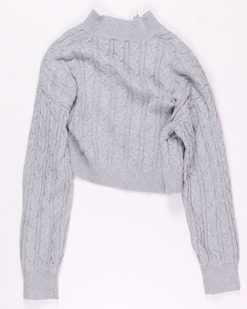 Gray Wild Fable Cropped Sweater, S