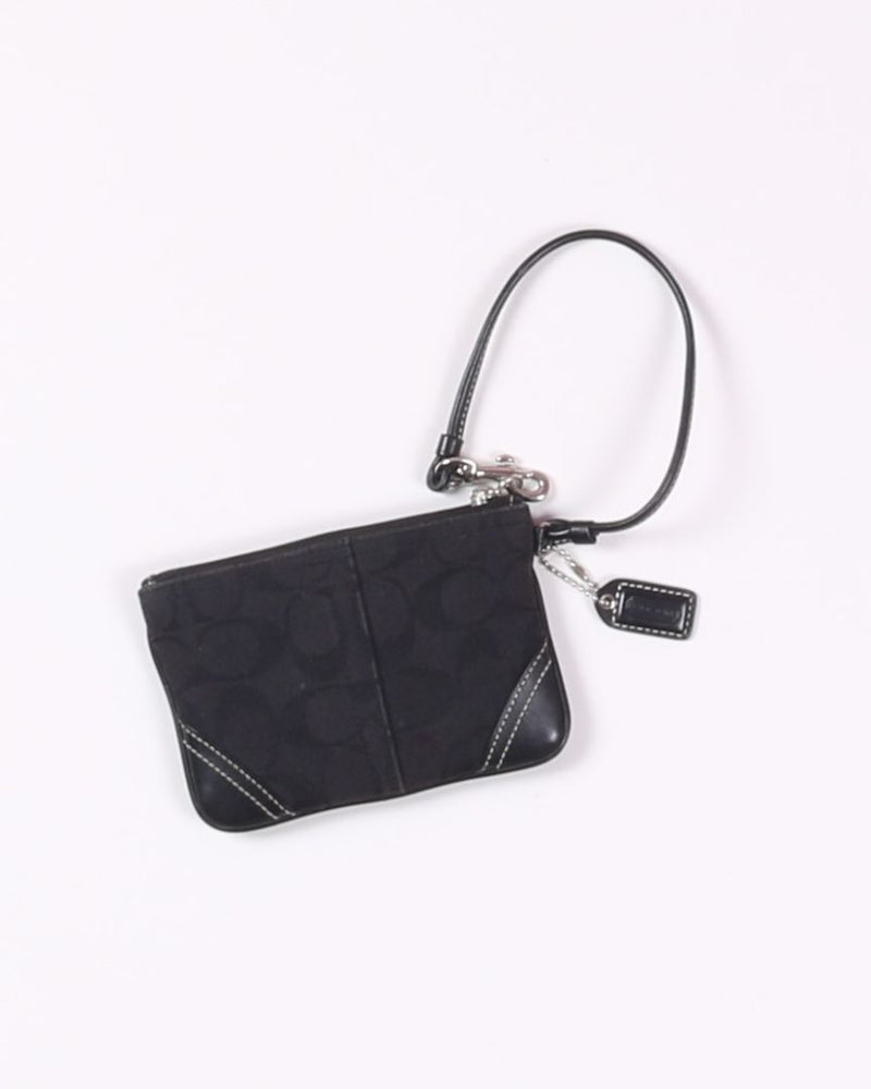 Black Coach Wristlet Wallet