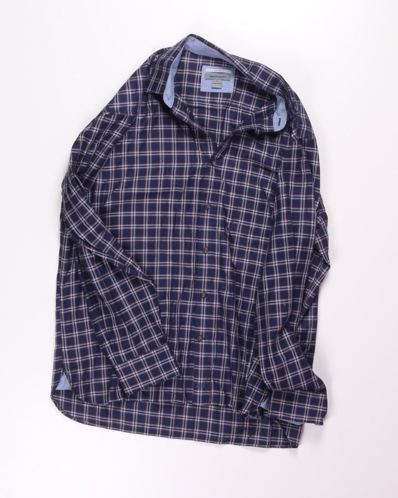 Blue Johnston & Murphy Button Down, XL