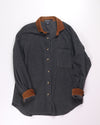 Gray Nautica Fleece Button Down, L