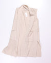 Cream Loft Cardigan Vest, XS