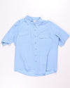 Blue White Stag S/S Button Down, M