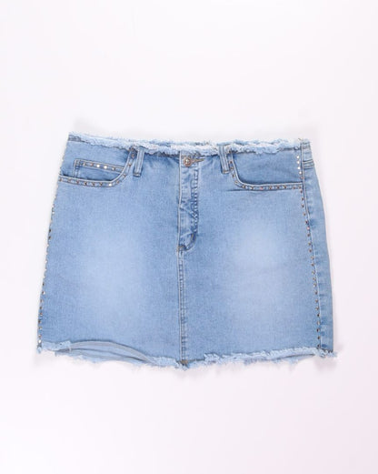 Younique Jeans Y2K Mini Skirt, 13