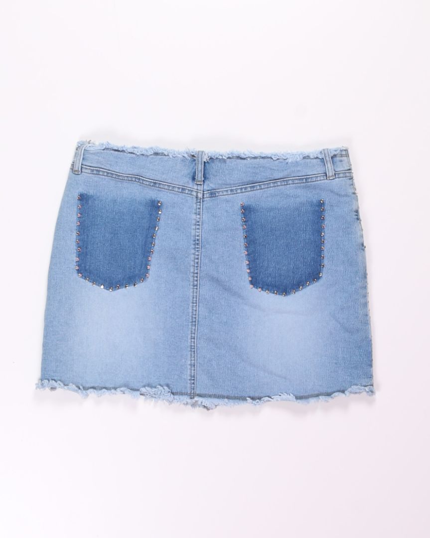 Younique Jeans Y2K Mini Skirt, 13