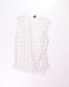 White Zontee Crochet Blouse, O/S