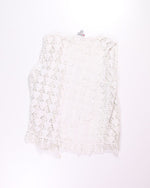 White Zontee Crochet Blouse, O/S