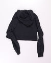 Black Free People Cropped Zip Up Hoodie, XS