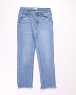 Lightwash Kensie Straight Leg Jeans, 10