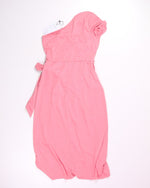 Pink Exclura Asymmetrical Dress, L