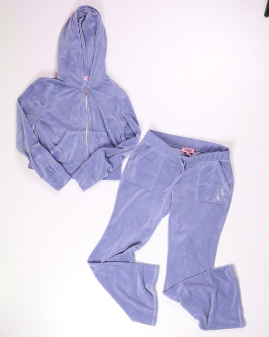 Blue Juicy Couture Velour Set, M