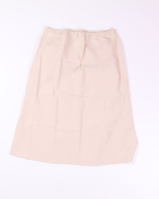 Tan Uniqlo Slip Skirt, M