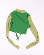 Green Shein Cropped Long Sleeve, XS