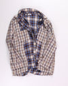 Blue/Tan Grace + Karma Flannel, XL