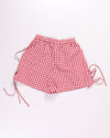 Red Gingham Shein Shorts, XS