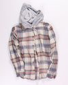 Yellow Pacsun Flannel Hoodie, S