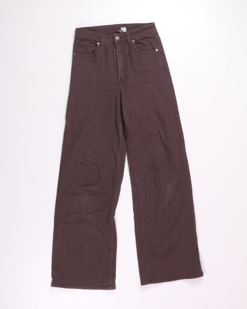 Brown Divided by H&M Wide Leg Pants, 2