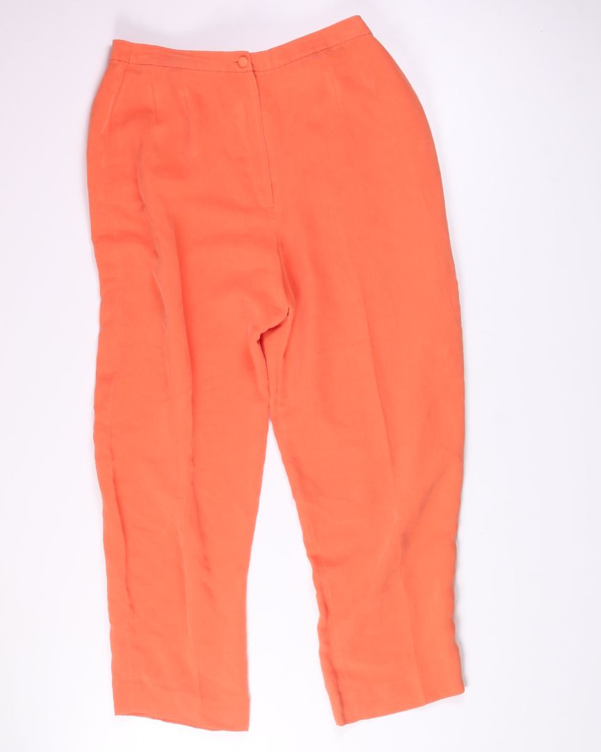 Orange  Wide Leg Trousers, L