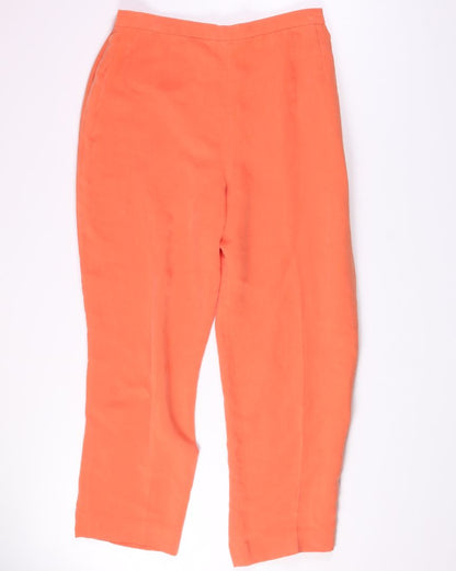 Orange  Wide Leg Trousers, L